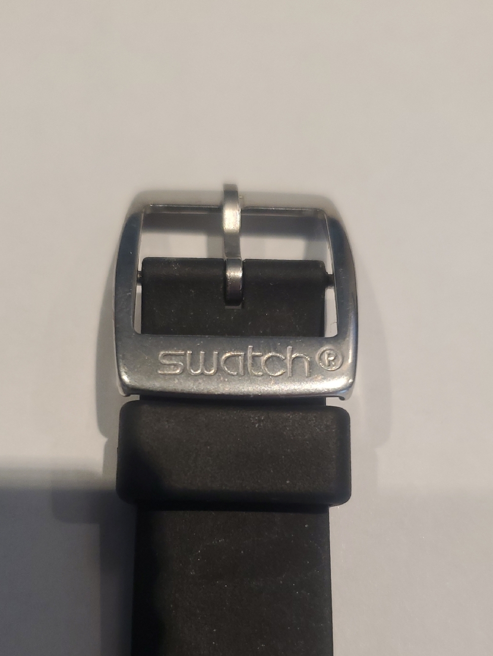 SWATCH IRONY STAINLESS STEEL WATCH WITH RUBBER BAND - Picture 5 of 6
